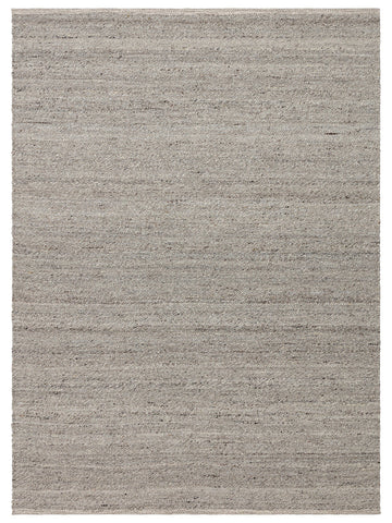 Jakarta Series Wool Polyester and Cotton Blend Handwoven Rug SILVER
