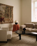 Tapis Kelly série 100% laine naturelle et viscose fait main pour salon, séjour, chambre OLIVE