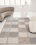 Tappeto intrecciato a mano Woolstar al 100% Lana Naturale con Motivo Kazak per Salotto, Soggiorno, Corridoio, Ingresso MARJORY NAT