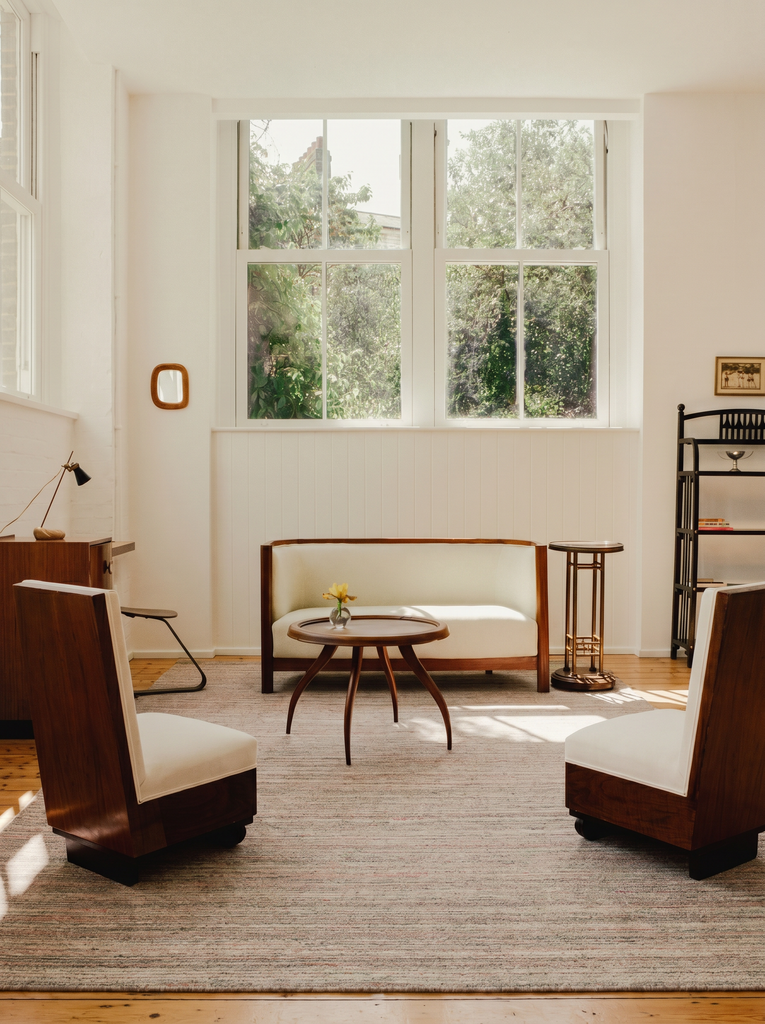 Helsinki Série Tapis tissé main moderne scandinave en laine et viscose 100 % naturelle pour salon, séjour ROSE