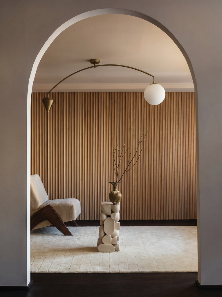 Fluffy Serie 3D geschnitzter Handgeknüpfter Teppich für Wohnzimmer, Schlafzimmer, Flur, Eingangsbereich Modern IVORY