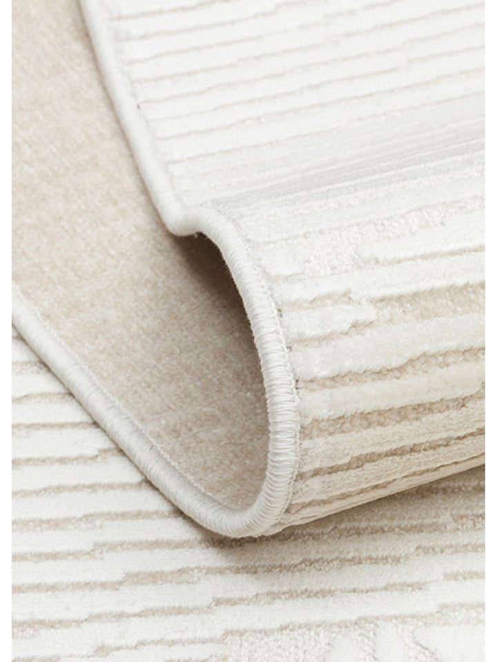 Mallorca Series Soft Textured Tight Woven Stylish Carpet BEIGE WHITE