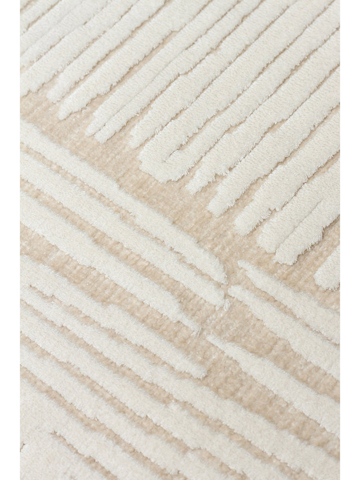 Mallorca Series Soft Textured Tight Woven Stylish Carpet BEIGE WHITE