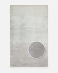 Montenegro Viskose-Mischung Schlichtes Muster Dicht Gewebter Wohnzimmer Flur Moderner Teppich 01 GREY