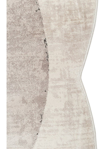 سجادة Monza Art 02 CREAM GREY Q عالية الجودة بنقشة هندسية متقنة النسيج لصالون حديث لامع
