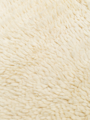 Morocco %100 Yün El Emeği ile Üretilen Uzun Tüylü Halı IVORY doku detayı