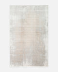 Tapis de salon brillant à tissage serré de haute qualité à motif moderne série Mumbai 05 CRÈME OR