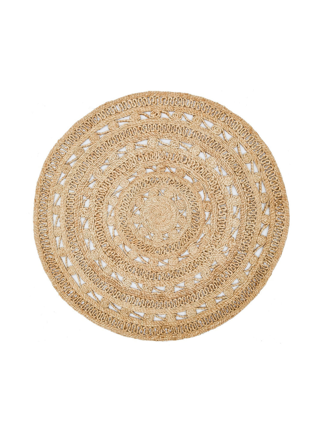 Only Jüt Yuvarlak ve Oval %100 Naturel Oturma Odası Antre Mutfak Balkon El Dokuma Halı CA106DHURIEXW - Carpetdocia