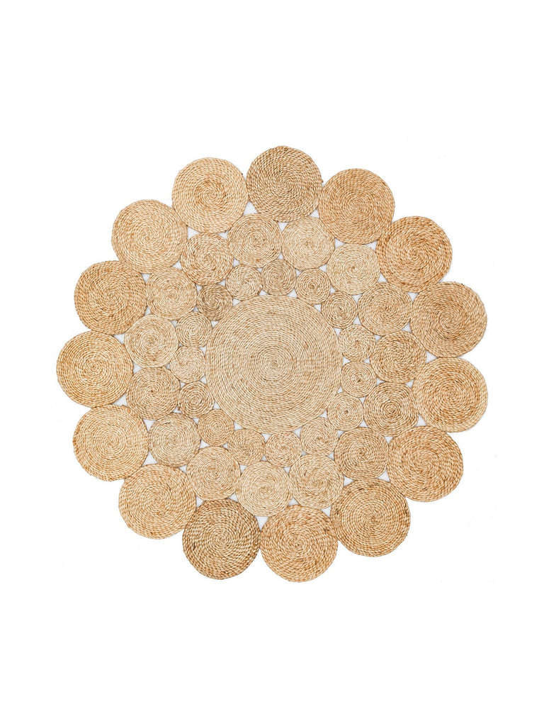 Only Jute Round and Oval 100% Natural Living Room Hallway Kitchen Balcony Handwoven Rug CA111NATXW