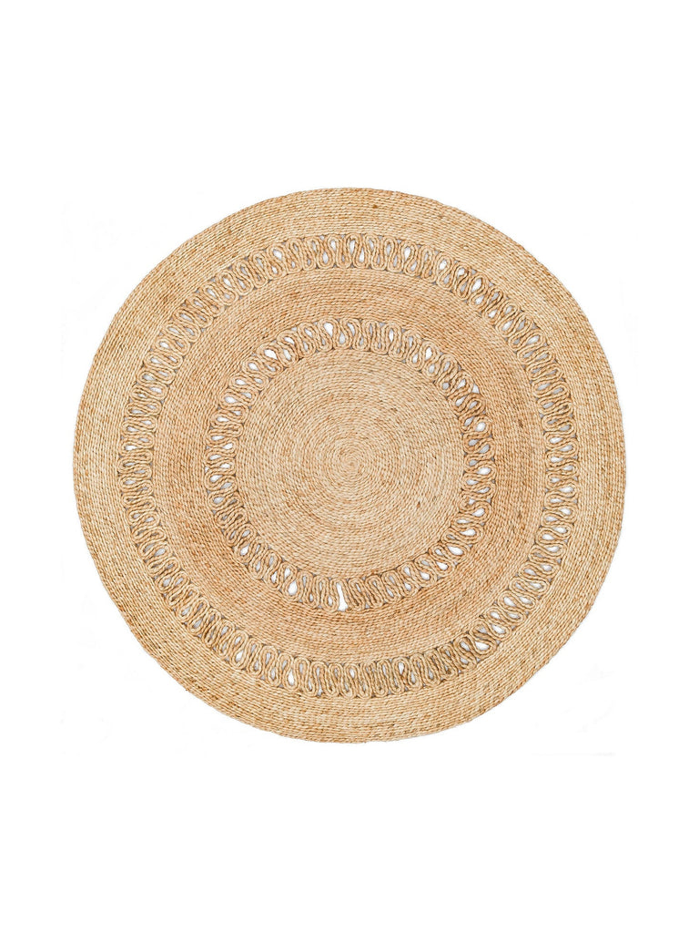 Only Jute Round and Oval 100% Natural Living Room Hallway Kitchen Balcony Handwoven Rug CA112NATXW
