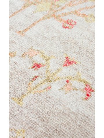 Oushak Carnaval %100 natürlich, leicht zu reinigen, handgefertigter TENCEL™ moderner Uşak-Teppich 08 BEIGE AUTUMN