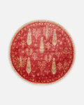 Oushak Carnaval 100 % naturel, facile à nettoyer, fabriqué à la main, tapis moderne d’Oushak en TENCEL™ 08 ROUGE AUTOMNAL Q