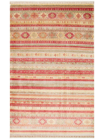 Oushak Carnaval 100% Natural Easy to Clean Handcrafted TENCEL™ Modern Uşak Carpet 12 RED AUTUMN