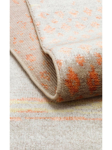 Oushak Carnaval Tapis Uşak Moderne TENCEL™ 100 % Naturel, Facile à Nettoyer, Fait Main 15 BEIGE AUTUMN  