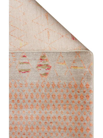 Oushak Carnaval Tapis Uşak Moderne TENCEL™ 100 % Naturel, Facile à Nettoyer, Fait Main 15 BEIGE AUTUMN  