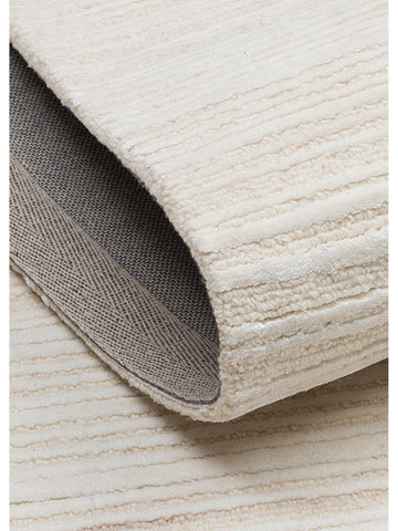 Palermo Series Wool and TENCEL™ Blend Handwoven Rug CREAM