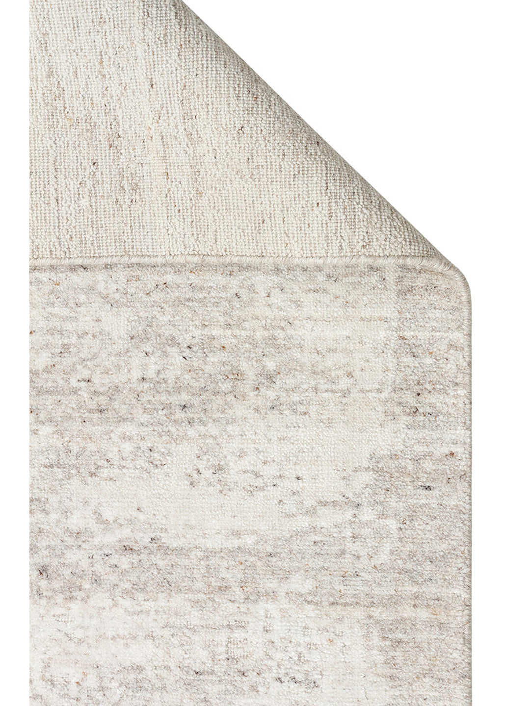 Palette Serisi %100 Naturel Yün Viskon Pamuk El Dokuma İskandinav Salon Oturma Odası Halı BEIGE - Carpetdocia