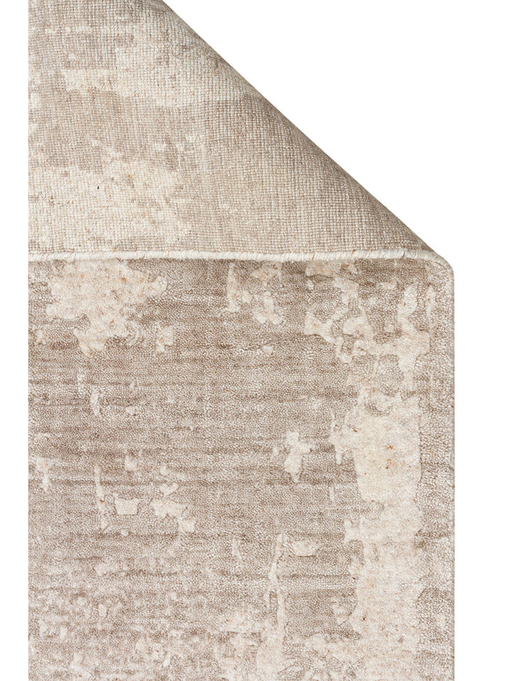 Palette Serisi %100 Naturel Yün Viskon Pamuk El Dokuma İskandinav Salon Oturma Odası Halı NATBEG - Carpetdocia