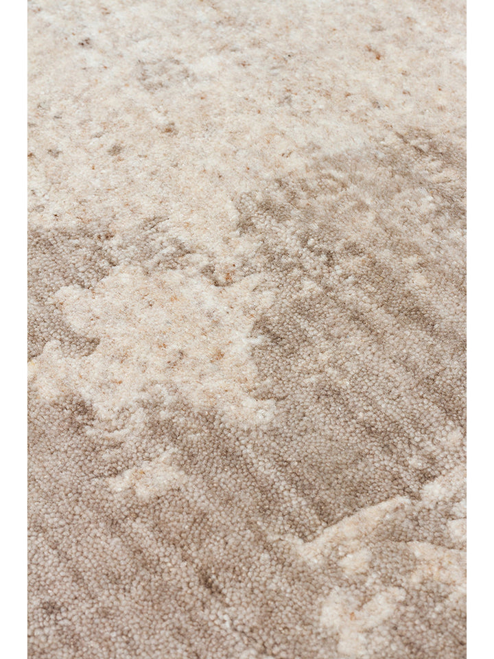 Palette Serisi %100 Naturel Yün Viskon Pamuk El Dokuma İskandinav Salon Oturma Odası Halı NATBEG - Carpetdocia