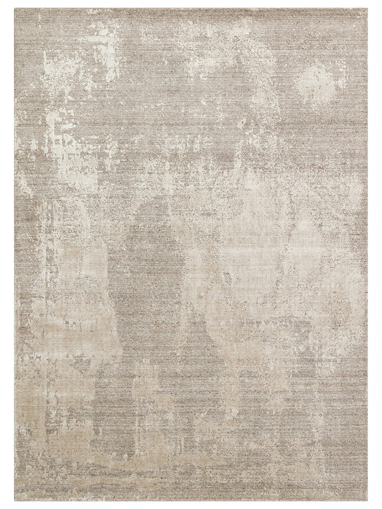 Palette Series 100% Natural Wool Viscose Cotton Handwoven Living Room Sitting Room Rug GREY