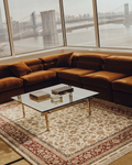 Topkapi Series High Quality Dense Weave Classic Pattern Special Shiny Living Room Carpet 03 CREAM RED
