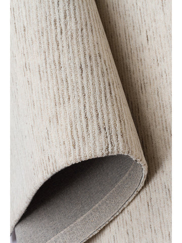Vienna Series Wool and Cotton Blend Handwoven Rug LIGHT NATURAL